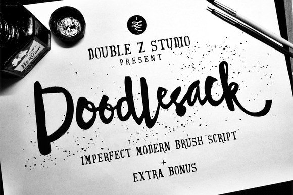 Doodlesack: A Modern Script Font for Hip Web Designs