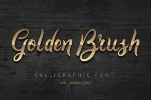 Golden Brush: A Handmade Script Font for Branding