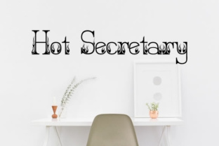 Hot Secretary: A Decorative Font for Makers