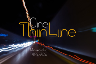 One Thin Line: A Minimalist Typeface for Modern Editorial Design