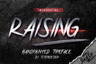 Raising Font Review: A Grungy Script for Makers