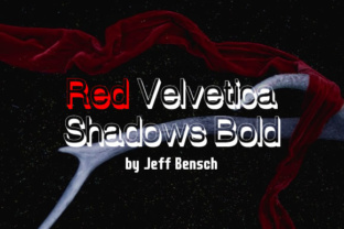 Red Velvetica Shadows Bold: A Typeface for Modern Branding