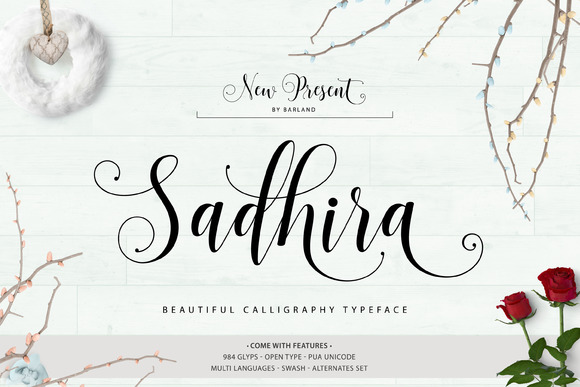Sadhira Script: A Modern Typeface for Elegant Branding