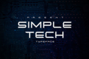 Simple Tech Font: The Modern Sans Serif for Crafters