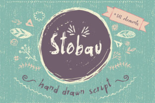 Stobau: The Rustic Script Font for Handmade Brands