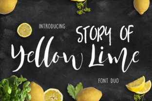 Story of Yellow Lime Font Review for Branding