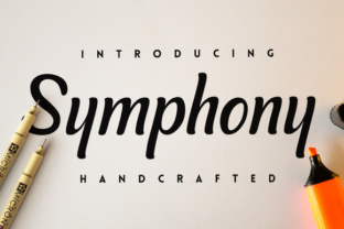 Symphony: A Modern Script Handwritten Font for Makers