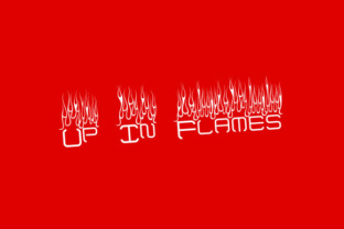 Up in Flames: A Bold Decorative Font for Branding